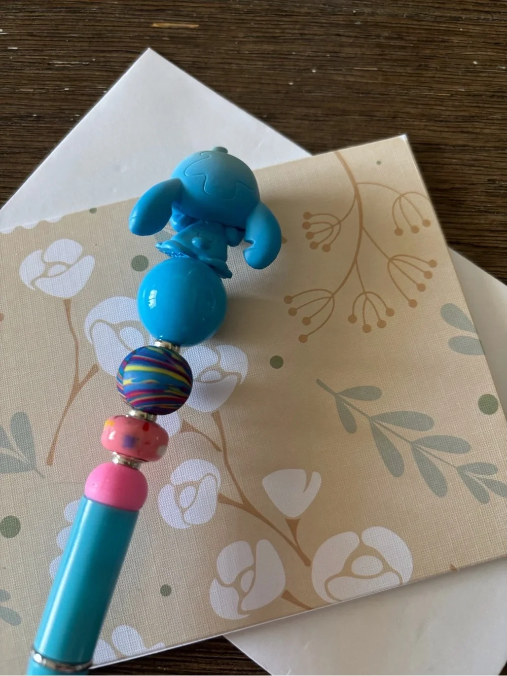 Disney Doorables: Lilo & Stitch: Stitch love dual color handmade beaded pen